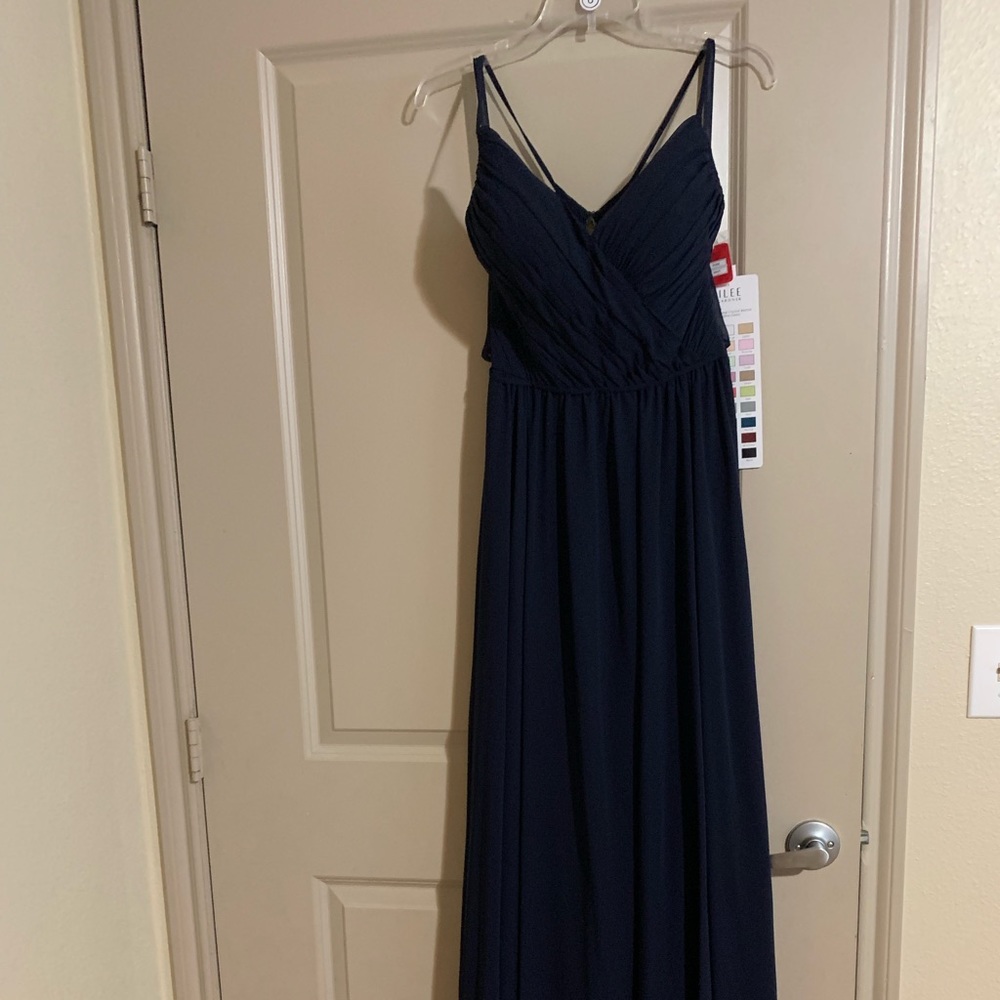Navy blue gown